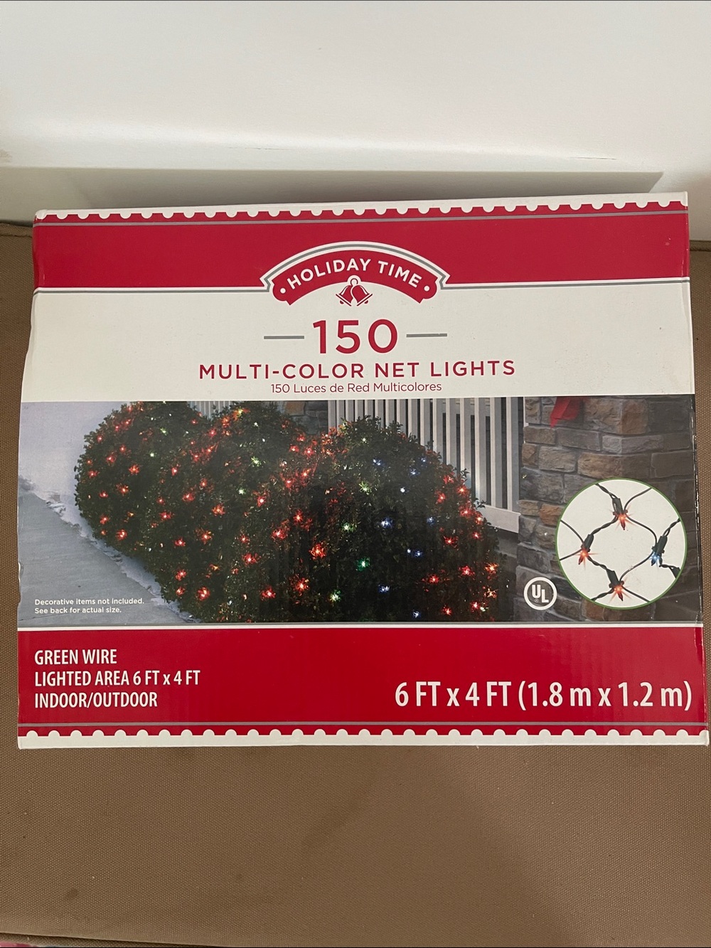Holiday Time Multi-Color Net Lights - Red, Green, Blue